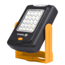 Rotējo&scaron;a rokas lampa 20+3 LED, VOREL, 82730, dzeltena-melnā, ar magnētu un āķi