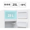 Manta Brīvstāvo&scaron;s ledusskapis ar saldētavu MM545DWH, 88l, 63l ledusskapis, 25l saldētava, E klase, 39dB
