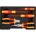 Bosch T&ouml;&ouml;riistade komplekt 1600A02NG2, 5 tk, 2x kruvikeerajat, 1x tangid, VDE sertifitseeritud kuni 1000V
