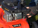 Pašgājējs benzīna zāles pļāvējs 41 cm, YATO, YT-85521, LONCIN motors 2.1 kW, 7 augstuma regulēšanas līmeņi