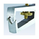 Izolācijas noņēmējs ar atvēr&scaron;anas atsperi, Knipex, 11 05 160 SB, universāls, hromēts, 5 mm diametrā, 10 mm&sup2; &scaron;ķērsgriezums.