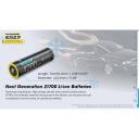 Nitecore Baterija NL2142LTP 21700 4200mAh 3.6V, LTP, 8A MAX nuolatinė i&scaron;krovos srovė, žemos temperatūros na&scaron;umas