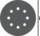 Slīpē&scaron;anas disks PRO F355, 125mm, 400 graudi, 8 caurumi, 5 gab., 2608605121, BOSCH