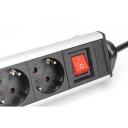 Digitus kontori pikendus DA-70624, 6xCEE 7/3 16A, 2xUSB-A 18W, 1xUSB-C 20W, 1.5m kaabel, 180&deg; p&ouml;&ouml;ratav