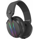 Subsonic Vektra Bezvadu Austiņas SA5717-1, 205g, melna, bezvadu, virs ausīm, iebūvēts mikrofons, stereo, RGB LED, tālvadības pults