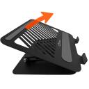 Media-Tech ne&scaron;iojamojo kompiuterio stovas MT2662, 10-17 colių, reguliuojamas, sukamas, aliuminis, 1.36kg, sulankstomas