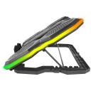 Esperanza Klēpjdatora dzesētājs EGC107, 2600 apgr./min, 65CFM, 5 leņķi, 2xUSB 2.0, LED apgaismojums
