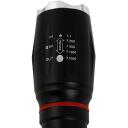 Esperanza Dione Melna Rokas lukturis LED EOT070, 15cm, 135g, 3W, 2500lm, 2 lampas, 4 gaismas režīmi, ūdensizturīgs, ar zoom