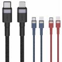 Orsen USB кабель S51, 3A, 1м, TPE + ткань, YD/T 1591-2009