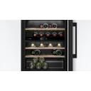 Bosch Veinijahutus KUW21AHG0, 44 pudelit, 220-240V, 38 dB(A), 2 temperatuuritsooni, must
