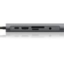 Raidsonic dokstacija IB-DK4040-CPD, 3xUSB 3.0, HDMI 3840x2160@30Hz, VGA 1920x1080@60Hz, RJ45 10/100/1000Mbit/s