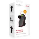 Fixed mobilā telefona turētājs automa&scaron;īnai FIXMAT-BK, 15W, 30mAh, automātiska fiksācija, ātra uzlāde, Qi, Quick Charge 3.0