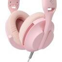 White Shark Juhtmega m&auml;ngupeakomplekt PARROT PINK, 165g, Roosa, 1.8m, 121dB, 30&Omega;, 40mm, 2.0, 2 k&otilde;larit, T&otilde;mmatav mikrofon