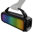 Portatiivne 2.0 Bluetooth k&otilde;lar PS-235 12 W RMS TWS FM USB RGB aku 1500 mAh Must SV-022075 SVEN