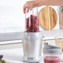Salter Aspen NutriPro EK2002V4MMSVDE, 1000 W, 1 l, 800 ml ceļojuma krūze, 6 asmeņi, nerūsējo&scaron;ā tērauda pamatne, ledus drupinā&scaron;ana