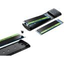Sandberg Korpusas M.2+NVMe SSD 136-39, 1.8", 10Gb/s, aliuminis, USB-C, USB-A, prievadų i&scaron;pjovos