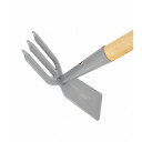 Tērauda kombinētais lāpstiņš ar koka kātu 7x20cm, divpusējs, 114cm garš, AW00313, AWTOOLS