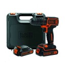 18 V EPP liitium DD ja 2x1,5 amprine akud ja 1 amprine laadija koos komplektikarbiga BDCDC18K1B-QW BLACK DECKER