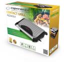 Esperanza EKG005 kontaktgrils, 750 W, 220-240 V, 50/60 Hz, automātiska temperatūras kontrole, viegli tīrāmas sildvirsmas