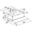 Cata Iebūvējams Tvaika Nosūcējs TFH 6830 GBK 02010404, 600mm, 795m&sup3;/h, A+++, 69dB, 6 ātrumi, LED, 2 metāla filtri