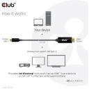 Кабель Club3D HDMI на USB-C CAC-1334 1.8м, HDMI Type A, USB Type-C, сертифицирован по стандартам ROHS, FCC, CE EMI