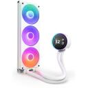 Nzxt CPU Jahuti RL-KR36E-W2, 3 ventilaatorit, 120mm, 75.12cfm, RGB, LCD, 400mm toru, 3.3mmH2O