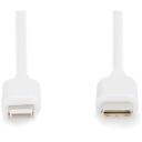 Digitus USB-C - Lightning DB-600109-020-W, 2 m, Lightning, USB-C, ātrā uzlāde, MFI sertifikācija