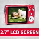 Agfa Photo Digikaamera DC8200RD, 18 MP, 2.7'', 8x, FULL HD 1080p, SD kuni 32 GB, Digitaalne stabiliseerimine, Sisseehitatud v&auml;lk