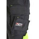 Augstas redzamības darba bikses AWTOOLS AW02611, ar atstarojošām joslām, izmērs: M, 260 g/m2