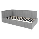 Gulta JASPER 90x200cm, pelēka 28524