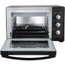 Esperanza Mini cepe&scaron;krāsns EKO008N, 20 l, 1280 W, 220-240 V, 0-60 min, melna, divkār&scaron;as stikla durvis, 0,9 m vads