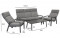 Комплект садовой мебели CASPER стол, диван и 2 стула, тёмно-серый, 21182, HOME4YOU