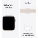 Apple Nutikell SE 3 GPS MEHJ4ET/A, 44mm, Starlight alumiiniumkorpus, Starlight spordirihm M/L, 64GB, 18h aku t&ouml;&ouml;aeg, GPS, Wi-Fi 4