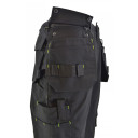 Augstas redzamības darba bikses AWTOOLS AW02610, ar atstarojošām joslām, izmērs: S, 260 g/m2