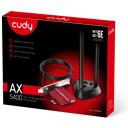 Cudy Karta sieciowa WE4000, 2402Mbps, 574Mbps, Bluetooth 5.2, 802.11ax/ac/a/b/g/n, 5 dBi, PCIe