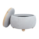 Tumba / galds HIRO D67xH38cm, bē&scaron;s, ar uzglabā&scaron;anas kasti 88570