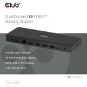 Club3D док-станция CSV-2540 14in1, 150W, 8K Ultra HD, 2x HDMI, 2x DP, 1x USB-C, 2x USB-A, 1x RJ-45, 1m кабель питания