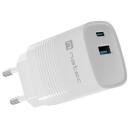 Natec Lādētājs NUC-2140, 30W, 110-240V, 50/60Hz, 1xUSB-A, 1xUSB-C, ātrā uzlāde, universāls