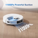 Robot vacuum mop for dry and wet cleaning Li-ion 5200 mAh with 11000 Pa suction and 3 L dust container white DEEBOT T30S COMBO Ecovacs
