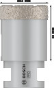 Dimanta caurumzāģis 35 mm DrySpeed Best for Ceramic, Mazām leņķa slīpma&scaron;īnām PRO CERAMIC DRY KROŅURBIS, 2608587121, BOSCH