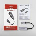 Axagon V&otilde;rgukaart ADE-TR, 1000 Mbit/s, USB 3.2, Realtek RTL8153, Gigabit Ethernet, Plug and Play, toiteadapter, 1 RJ-45 port