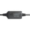 Digitus USB 2.0 aktiivne pikenduskaabel DA-73100-1, 10 m, USB A isane, USB A emane, must