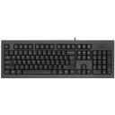 A4Tech Klaviatūra KR-85 A4TKLA19739, 1.5m, USB, membrāna, melna, QWERTY, vadu, bez apgaismojuma