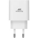 Rivacase мобильное зарядное устройство PS4101 W00, 110-240V, 1м, 1xUSB Type-C, быстрая зарядка, универсальное