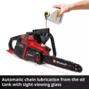 Bezvadu ķēdes zāģis GP-LC 36/40 Li BL-Solo, EINHELL, 4600050, 38 cm zāģē&scaron;anas garums, bezsuku motors, automātiska ķēdes eļļo&scaron;ana