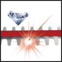 Elektriska dzīvžogu šķēre GE-EH 6560, EINHELL, 3403330, 600 mm griešanas garums, 650 W jauda, 3000 griezieni/min.