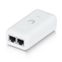 PoE adapter up to 15 W PoE Gigabit RJ45 48 V DC 802.3af with AC cable and PoE output U PoE A F White Ubiquiti