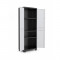 Riidekapp Linear Tall Cabinet 68x39x173cm must/hall/tumesinine
