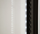 Konditoreju vitrīna, YG-05094, YATO, 100L, melna, LED apgaismojums, regulējamas stikla plaukti