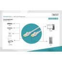 Digitus patch kabelis DK-1644-A-100, 10m, RJ-45, booted, halogēna brīva, snagless, strain relief